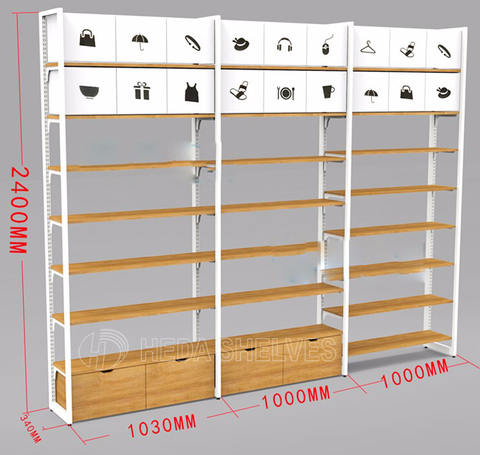 Buy Miniso Store Shelving Displays Racks Convenience Store Shelf ...