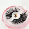 Mink Eyelash Mink Lashes Eyelashes Vendor Wholesale 3D Custom Private Label Hand Made 25mm Transparent OEM mink-lashes