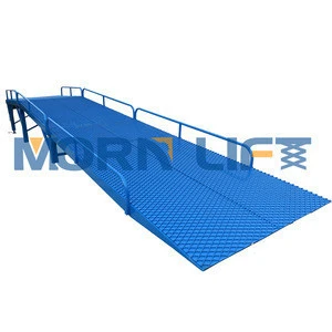 Mobile trailer motorcycle container loading ramp
