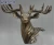 Import Modern art metal wall hanging decor brass bronze deer head sculpture statue from China