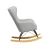 Import Modern design living room chair fabric seat comfortable wood rocking chair from China