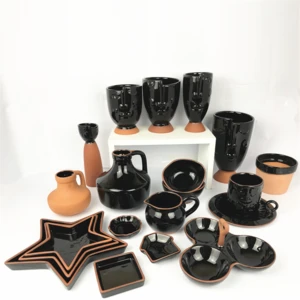 Modern Kitchen Terracotta Ceramic Dinnerware Sets