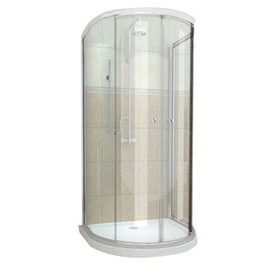 Modern new design round toughened glass shower  door