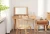 Import Modern Noride Bedroom Oak Wood Dresser Simple Multifunctional Dressing Table With Folding Mirror from China