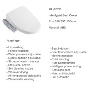 Modern Slow-down Warm Seat Smart Toilet Seat Cover With Competitive Price
