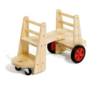 Montessori Outdoor Balsa Wood Toys Cart Car Kids Outdoor Car