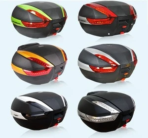 Motorcycle Rear box with LED Light Tail Luggage Helmet boxes CG898