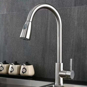 Muhua stainless steel pull out kitchen faucet wholesale