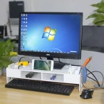Multi Function Acrylic Office Desk Organizer for computer and office accessories