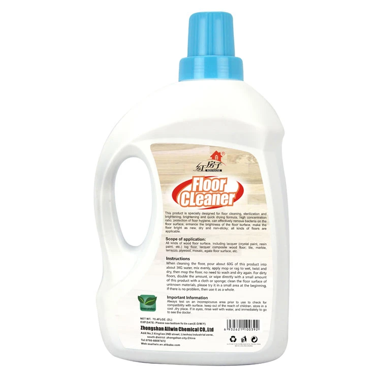 Multifunction quick drying type colorless household floor cleaner liquid 2L capacity