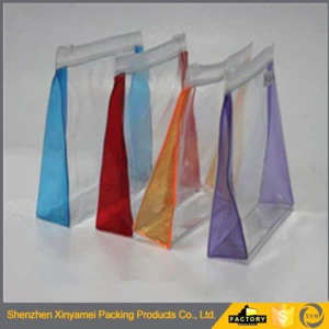 MultiFunctional frosted wet bikini bag printing plastic slide zip lock underwear bikini packing bag PVC frosted swimming wet bag