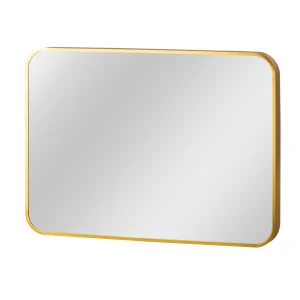 Multifunctional Golden Round Corner Aluminum Alloy Hanging Mirror