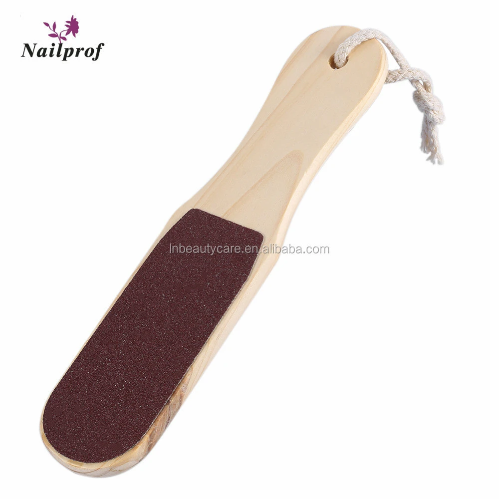 Nailprof Foot File Wooden Sand Paper Dead Skin Removal Toe Exfoliator Heel Cuticles Exfoliating Scrub Feet Care Tool