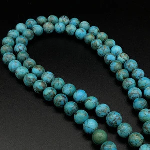 Natural  Gemstone Loose Gemstone Turquoise Blue Nano Spinel Ball Beads
