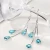 Import Neoglory fashion  rhodium plated brass and water drop shaped crystal hook earrings from China