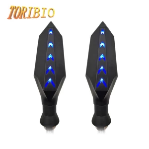 New 12V universal motorcycle LED 17SMD 2835 3000K two-color arrow water turn indicator