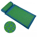 New acupressure needle skati mat set back natural organic linen cotton fabric acupuncture massage mat and pillow