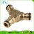 Import New arrival 1 / 2 inch quick connector 3 way hose coupling garden hose tap connector from China