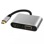 New Arrival  4 In 1 Audio Video Converter PD Fast Charger USB Type C To HDTV 4K HUB Adapter for computer