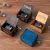 Import New arrival custom mini hand crank Laser Engraved hand crank wooden music box from China