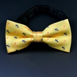 new arrival different color and pattern for choice fashion polyester jacquard man bow tie with packaging box