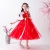 Import New Chinese style girl long dress Flower girl dress for wedding party Shiny Chiffon Princess Dress for kids from China