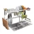 Import New design 91cm Hot Sale Stainless Steel Standing Type Kitchen Accessaries Storage Holder Over the Sink Dish Plate Drainer Rack from China