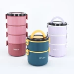New design colorful pp food storage container school office bento lunch box