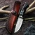 Import New Design Custom Damascus Steel Hunting Knife hand made with leather sheath from China