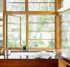 New design good quality glass exterior solid wooden casement windows