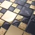 Import New Design high quality black and rose gold mosaic tile from China