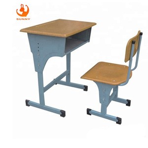 New design laminated mold board modern school desk and chair kids desk chair metal furniture sets