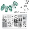 New Design Nail Stamping Plates Stainless Steel Manicuring Nail Art Image Printing Template