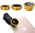 Import New design Universal 180 degree 3in1 Clip Fisheye Camera Lens for mobile m7 Lens For iPhone 7 8 8plus X cellphone from Hong Kong