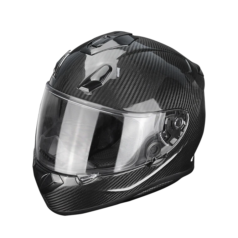 New Design Wholesale China OEM Service Carbon Fiber Cover Custom Motorcycle Helmet Men