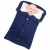 New European and American wool knitted plus velvet thick warm button outdoor stroller sleeping bag cotton baby sleeping bag