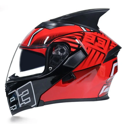 New Modular Motorcycle Helmets Flip-Up Automotive Street Bike Road Helmet-DOT Certification, Dual Glass