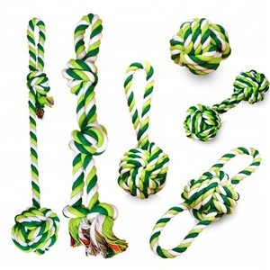 New Pet Product 6 Pack Doggie Puppy Dog Rope Knot Toy Gift Set 2018 Cheap Interactive Activity Teething Chew Cotton Rope Pet Toy