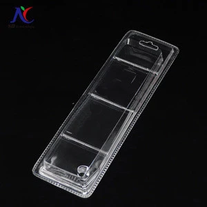 new product 2018 Custom box clamshell packaging plastic blister packaging trays plastic tray with sliding