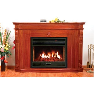 New product custom design wood mantel+ electric fireplace with different size