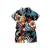 Import New style boys summer fancy print shirts suit toddler boys floral printed shirt with short pants holiday clothing set from China