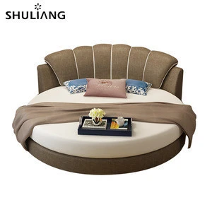 new style hot sale hotel bedroom modern luxury king queen size frame dormitory cheap round bed