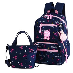 New Style unicorn Fashion Children Backpack School Bag and lunch bag Set