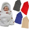 Newborn Baby Wrap Swaddle Blanket Wool Knitting Infant Swaddle Baby Blanket