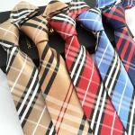 Newest beautiful  Tie for Men Polyester Silk Ties Festival Pattern Jacquard Neckties