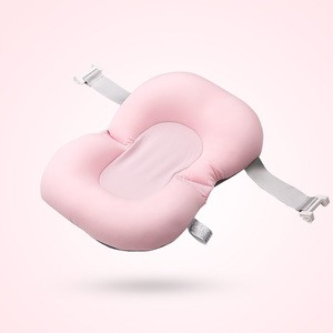 newest design Soft Baby Bath Pad Infant Lounger Air Cushion Floating support Bathtub pillow