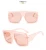 Import Newest Eyewear Fashion Women Sun Shades Trendy Big Frame Square Oversized Shield Sunglasses Women from China