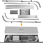 NHCX 14 Years Factory 3 Bow Aluminum Bimini Top with 2 Straps & 2 Support Poles