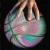 Import night light up official Glowing hologram After-Glow noctilucent strontium aluminate luminous reflective basketball balls from China