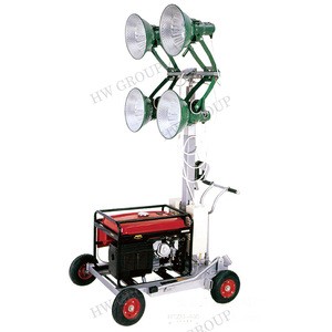 Night scan light tower portable bright solar tower light for sale
